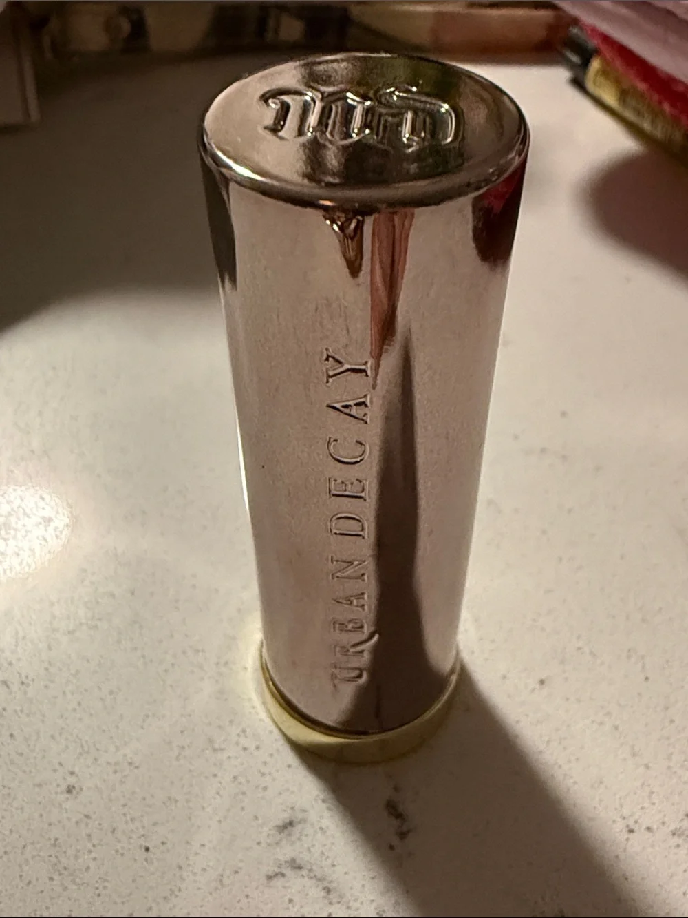 🌲🎄Urban Decay Rose Gold Metallic Lipstick Tube
